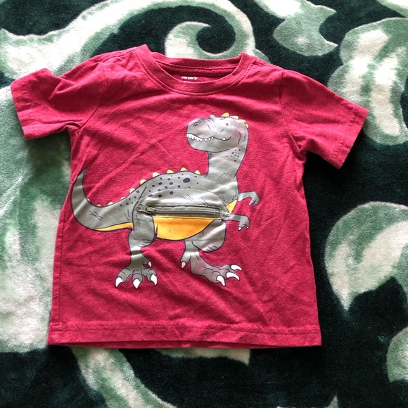 Adorable toddler boys red Dinosaur Graphic T-Shirt - Picture 1 of 5